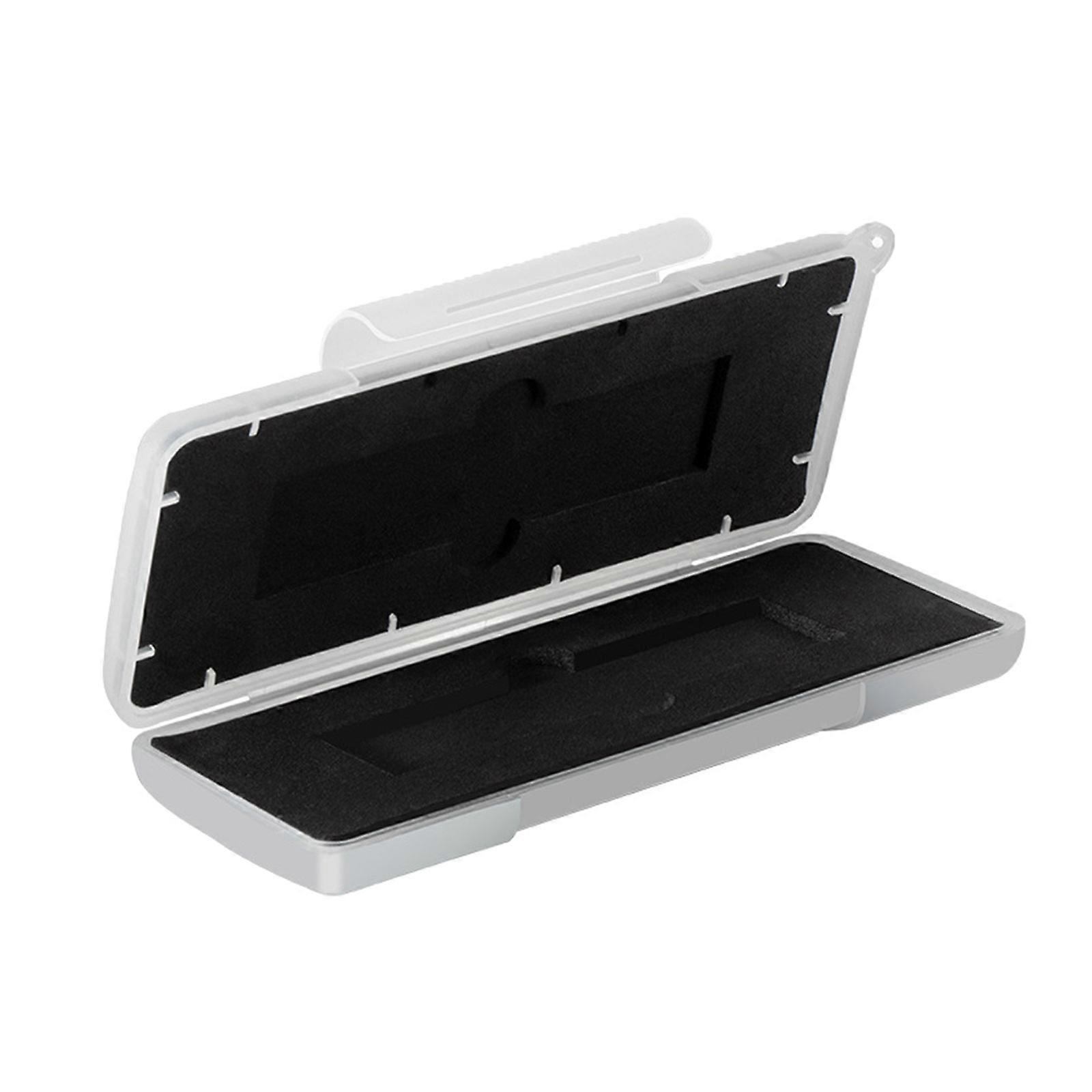 M.2 SSD Storage Box Waterproof and Shockproof 2 Slots Hard Drive Organizer Case for IT Experts and Mobile Data Needs  White