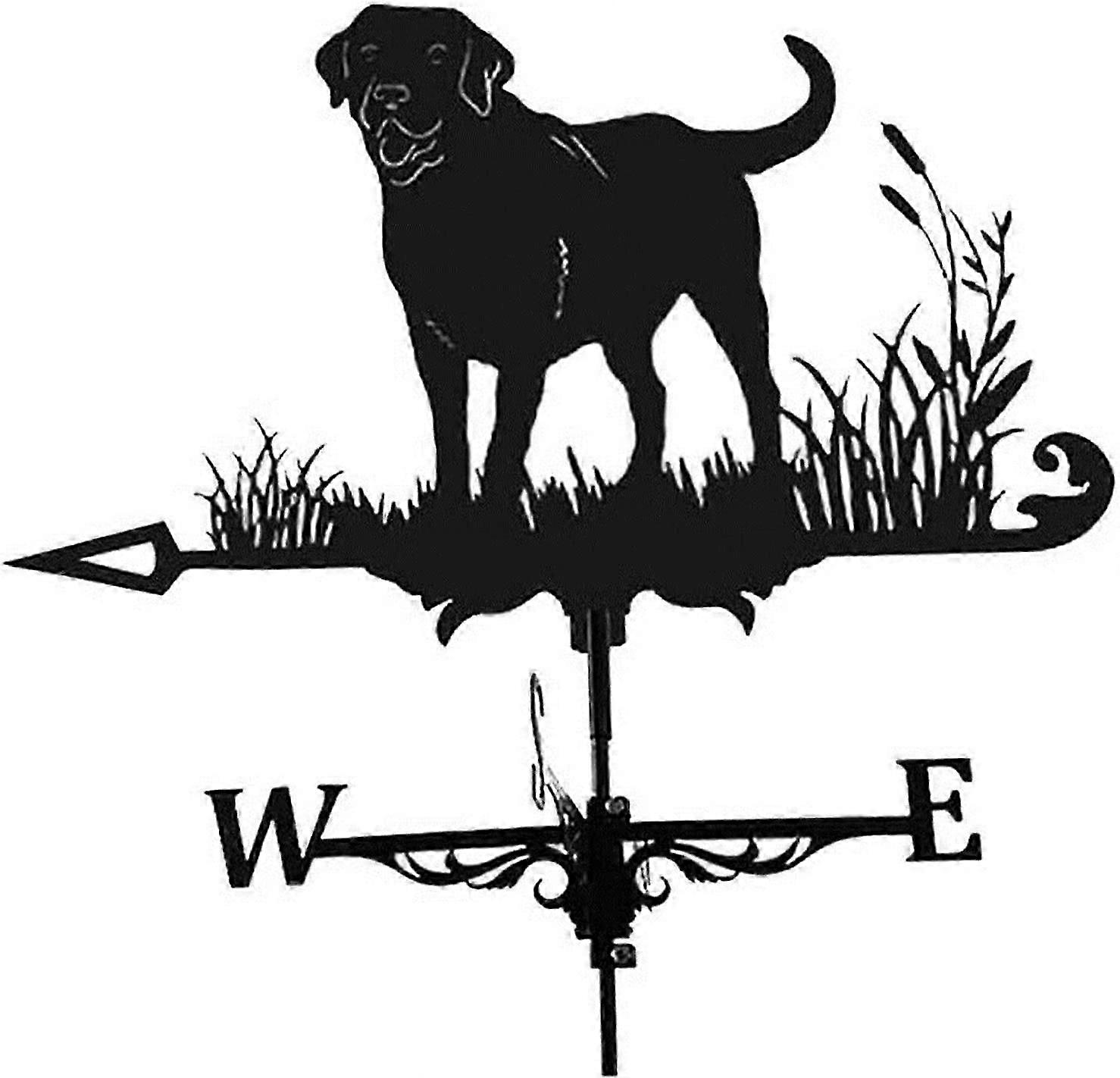 Διακοσμητικός ανεμοδείκτης, μαύρος κήπος, τοποθετεί τη διακόσμηση αυλής, ανοξείδωτο ατσάλι Καιρός Vane Farm Ρετρό ανθεκτικός δείκτης κατεύθυνσης ανέμου σκηνής