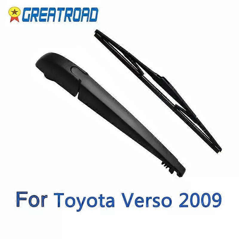 Wiper 12" Rear Wiper Blade & Arm Set Kit For Toyota Verso 2009 Onwards Windshield Windscreen Rear Window