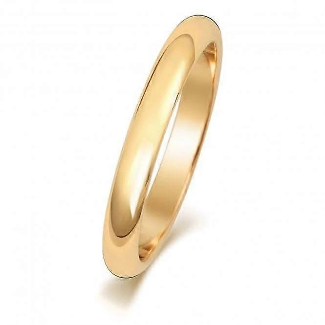 Wedding Band 9ct D Shape 2.5mm Wedding Ring W102M