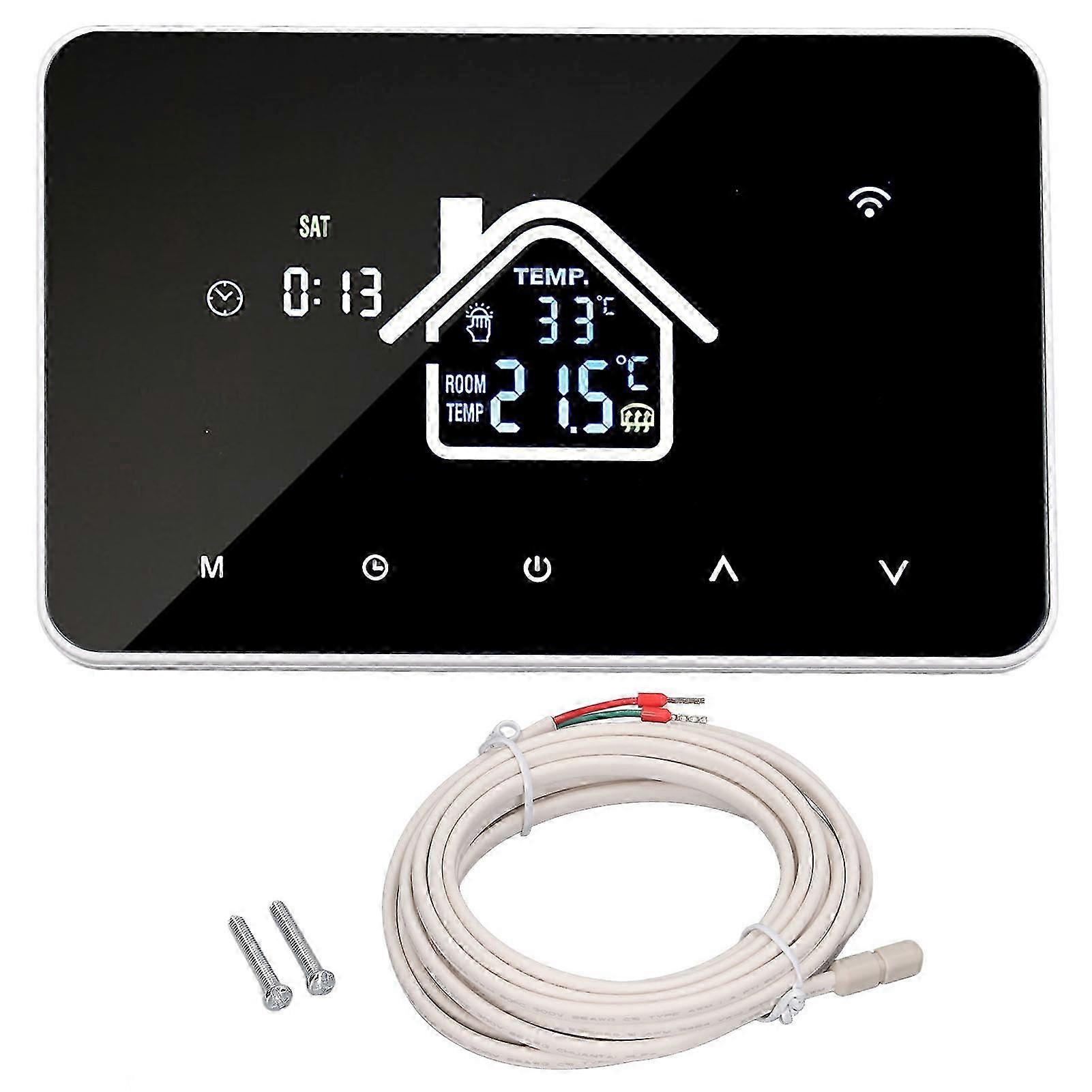 Floor Heating Thermostat 16A 4.3 Inch Touch Screen High Accuracy Home Temperature Controller AC230V Without WiFi Version
