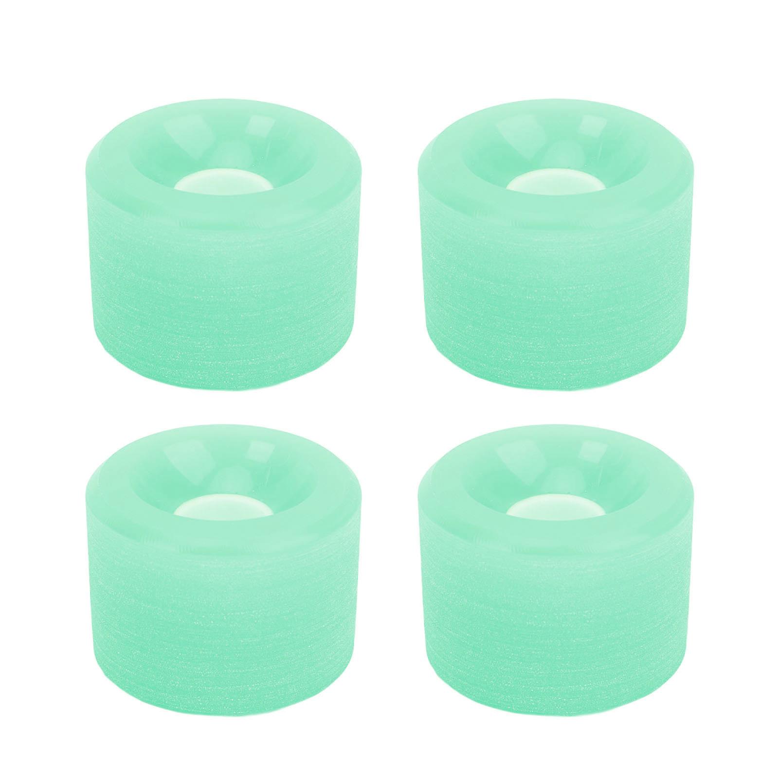 Skateboard Wheels PU High Hardness Fast Stable Longboard Cruiser Wheels for Ramp Asphalt Road Green