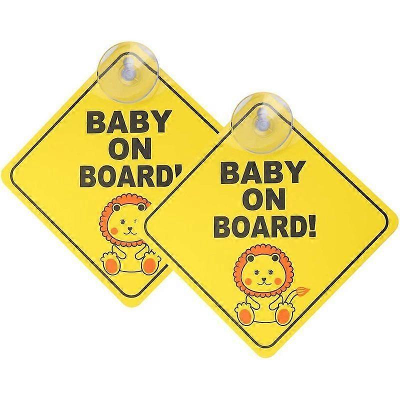 2 pcs Baby on Board Car Warning
