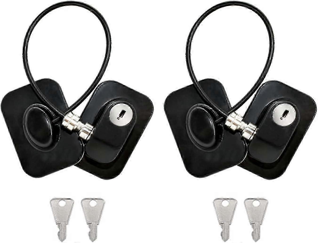 Child Lock Window Security - 2 Pcs Self-Adhesive Black