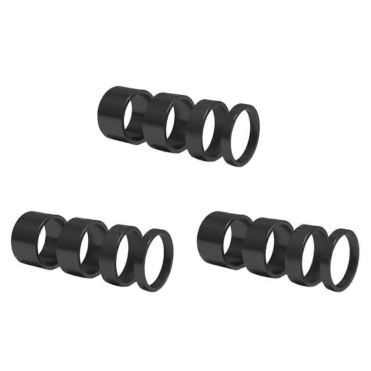 12Pcs 5/10/15/20mm Aluminum Alloy Headset Stem Spacer 28.6mm Fork Washer Cap for Road Bike Cycling