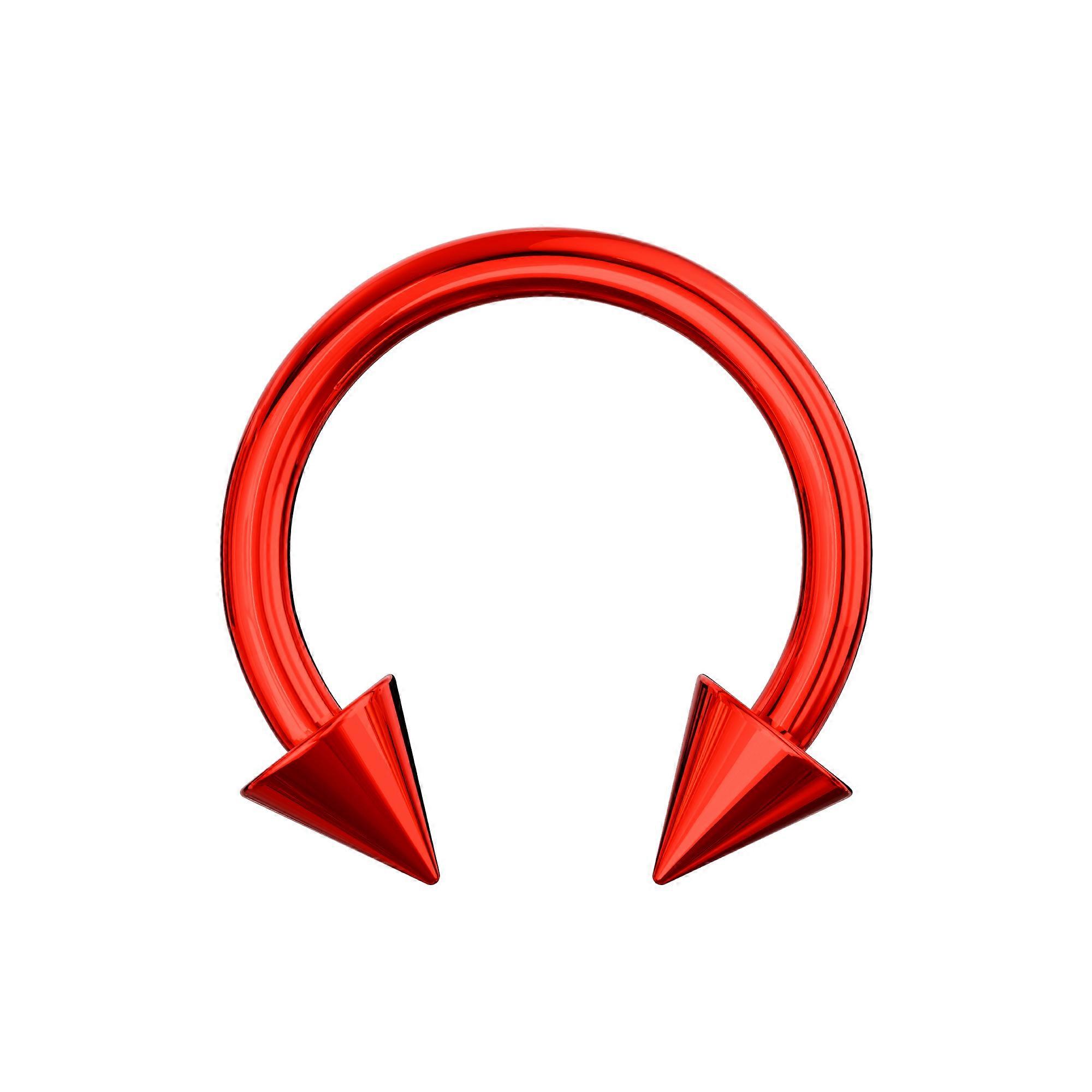 316L Surgical Steel Anodised Cbb With Cone