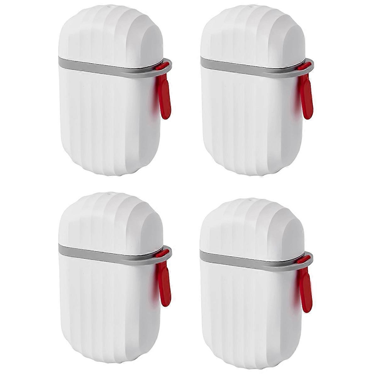 Set Of 4 Soap Dishes with Lid Portable Waterproof Travel Soap Case