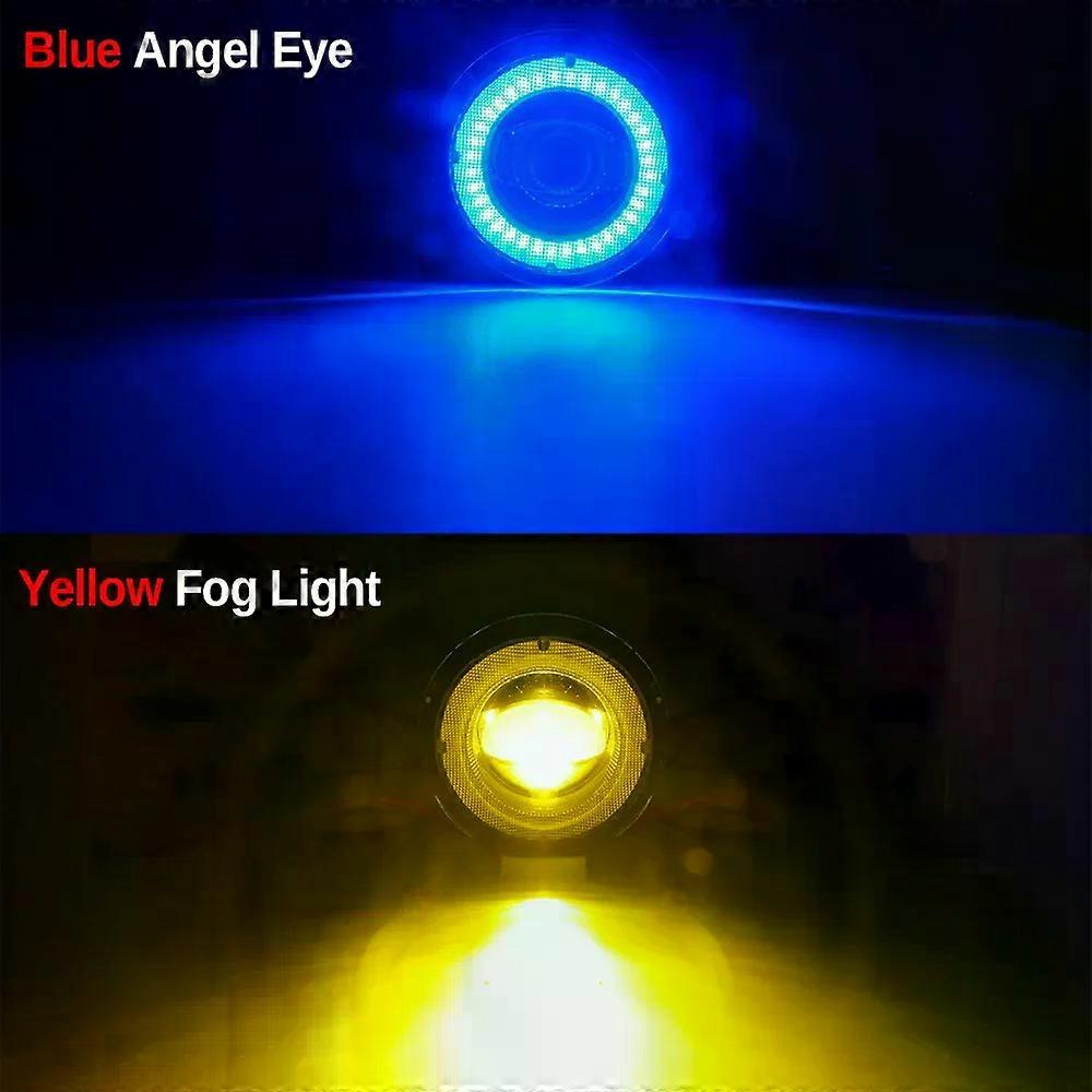 Applies to2 Pieces Car Angel Eye Fog Light LED Lens DRL Fog Lamp 30W 3000LM 12V For Citroen C4 C5 C3 C6 DS4 DS3 DS5 Xsara Jumpy C-Crosser