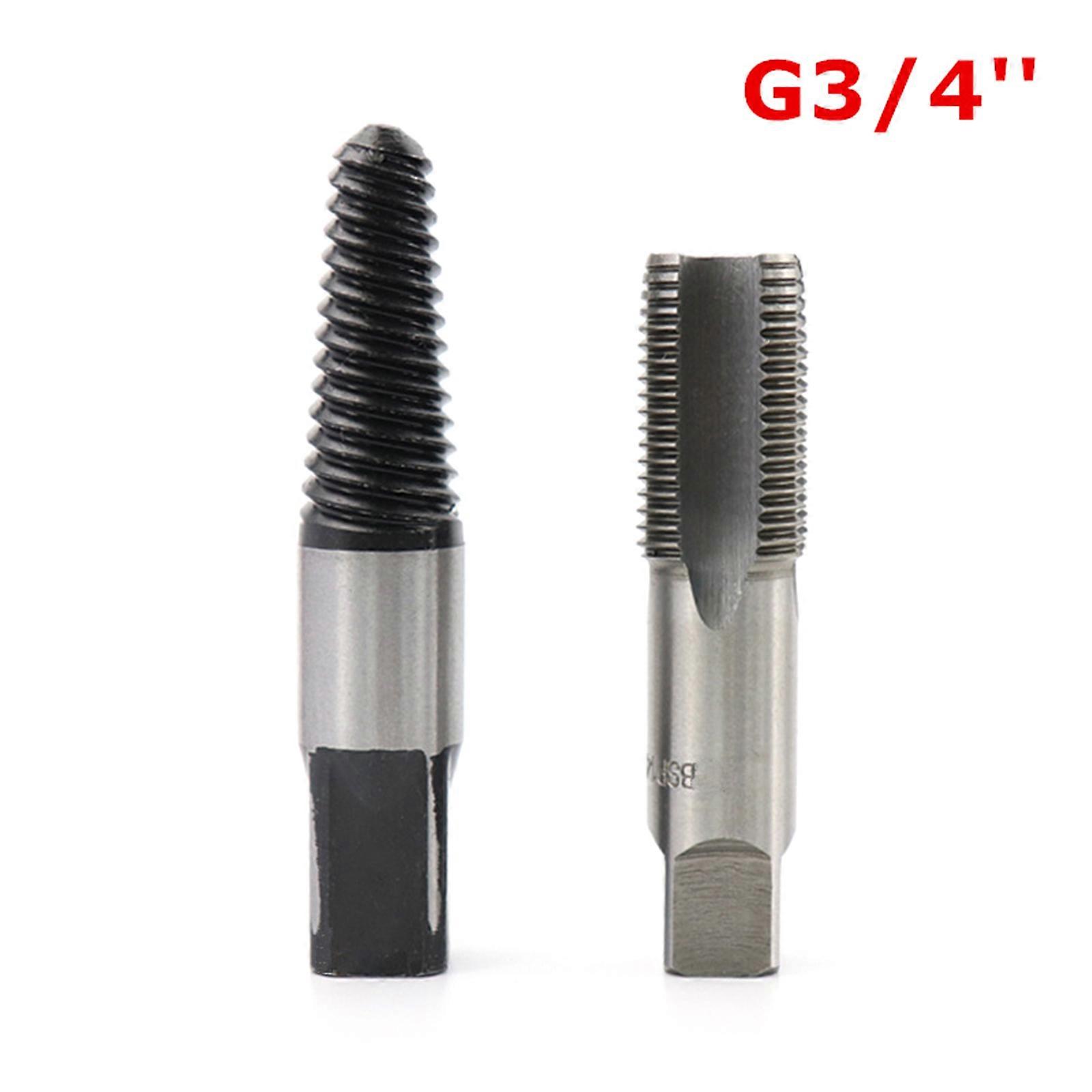 Screw Extractor 1/2'' 3/4'' Anti-Slip Bolt Removal For Pipes Inner Threading Making Pipe Thread Repair Tools Drill Bit