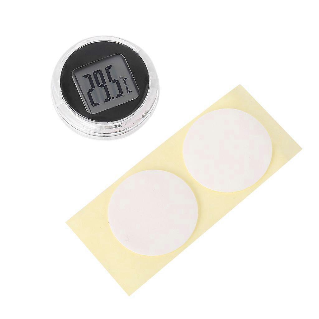 Digital Thermometer Motorcycle Clock Digital Waterproof Stick On Motorcycle
