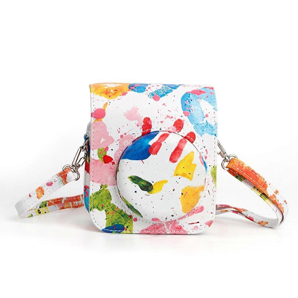 Étui pour appareil photo Mini12 en cuir PU, sac bandoulière grande capacité, compatible avec les appareils photo Mini12.