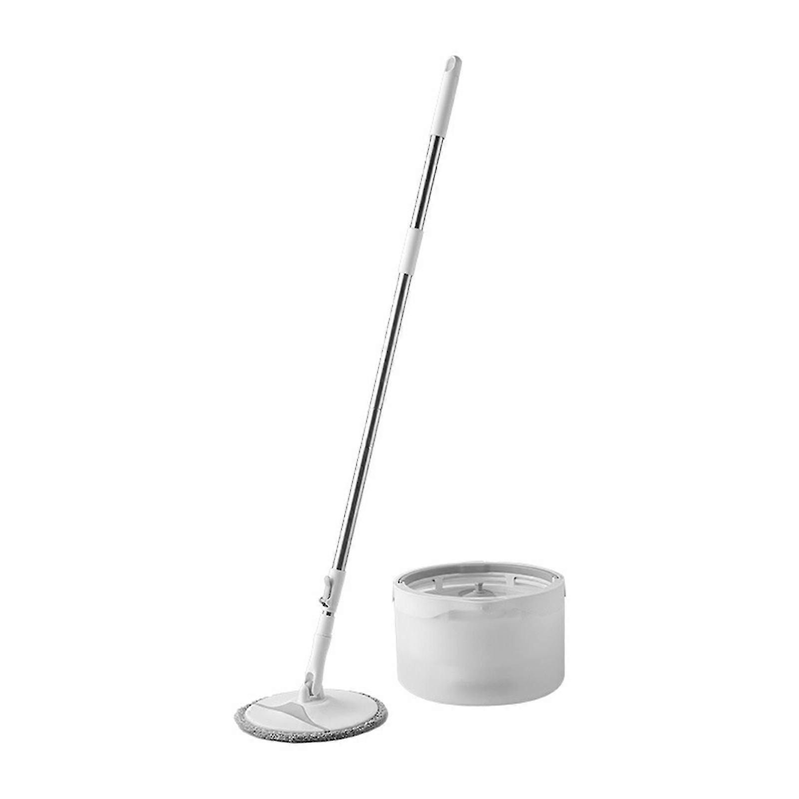 Intelligent Control Water Purification & Separation Rotary Mop - Hand Pressure Spin Dry Dehydration Mop Free Hand Wash Mop Bucket With 2 Reusable Mop