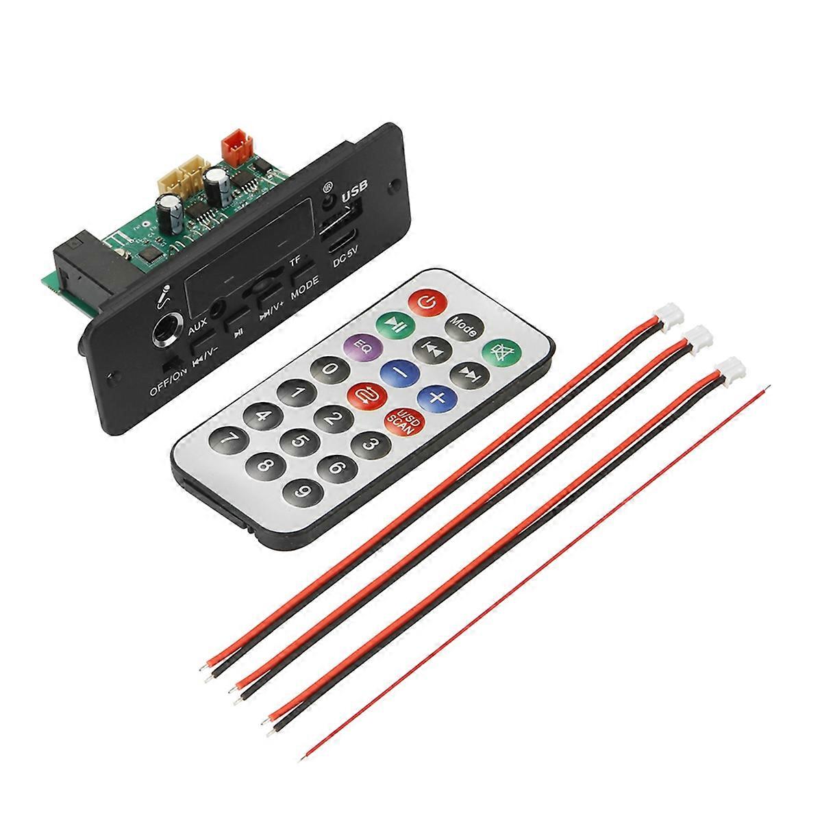 DC 5V MP3 Player 2x5W Amplifier Bluetooth MP3 Decoder Board Car Music Player FM Radio Handsfree Cal