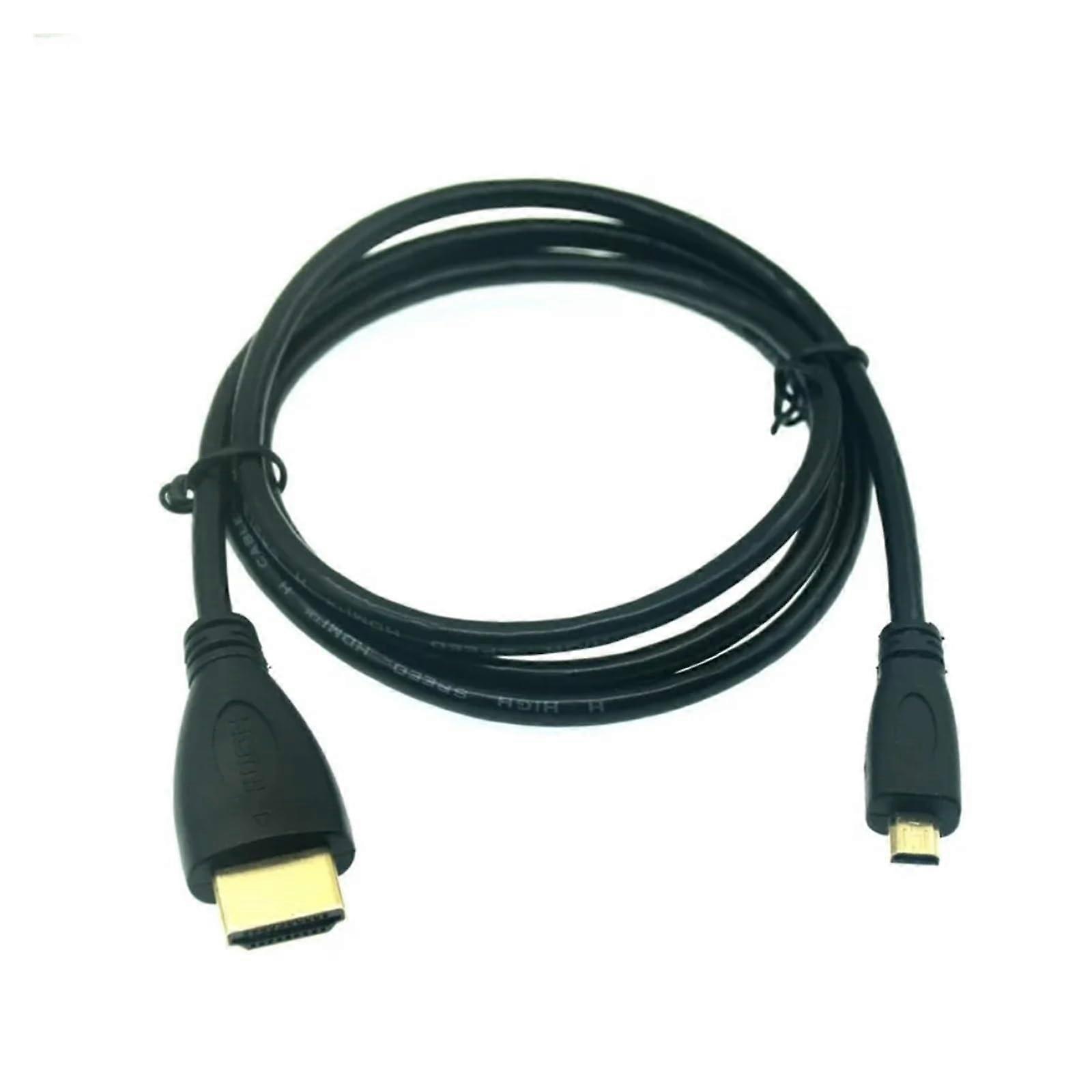 Micro HDMI to HDMI Cable 1.5M Version 1.4 1080P High-Definition for Camera and Tablet Compatibility