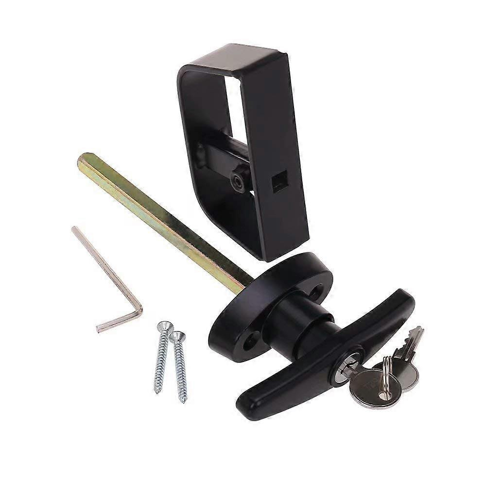 6" T-Handle Lock Set Shed Door Lock with Same Keys and Screws Playhouse and Chicken Coop Door Lock 6" T-Handle 1 set