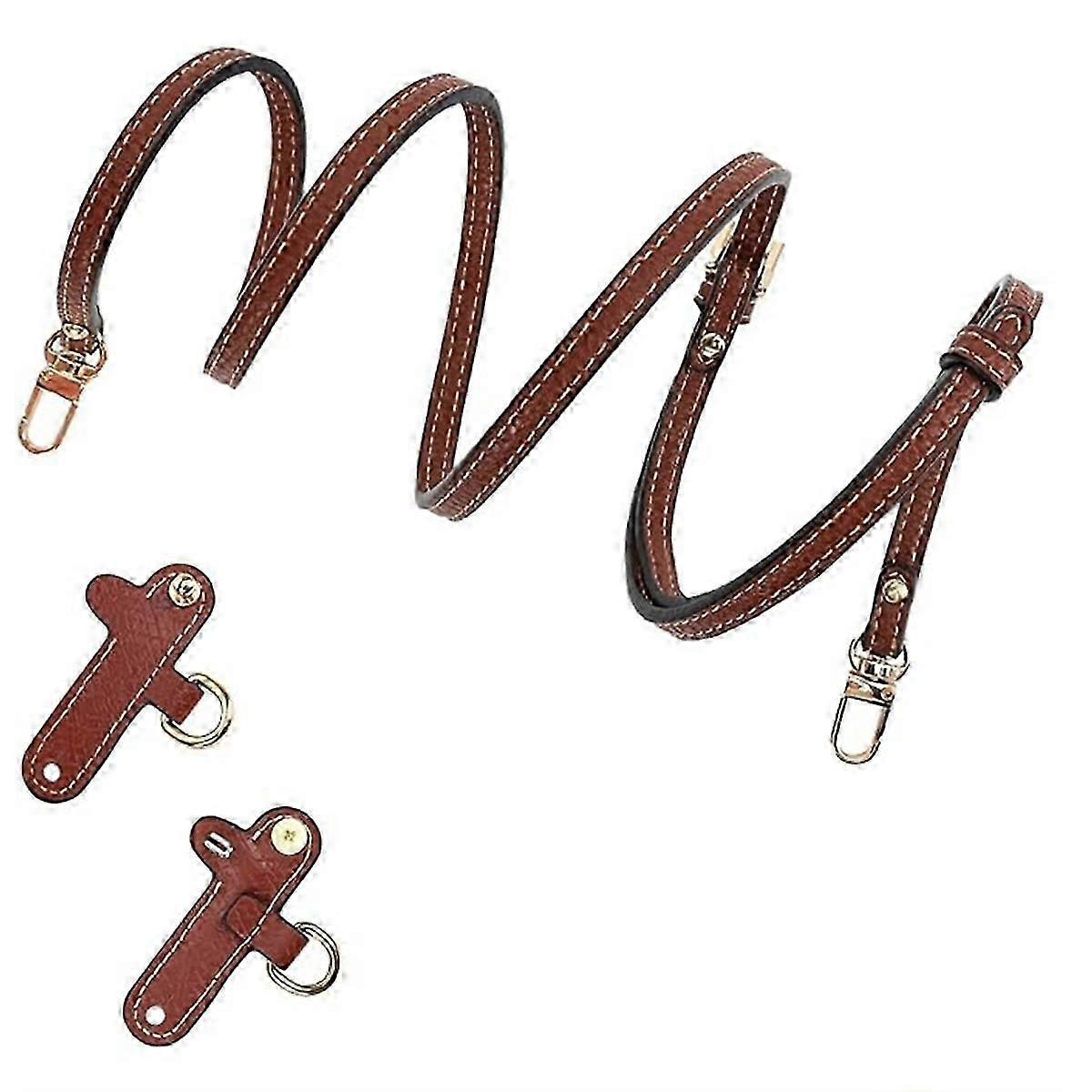 Longchamp Mini Çanta Askı Kiti için Askı, Uzun Champ Mini Çanta için Deri Deliksiz Omuz Askısı