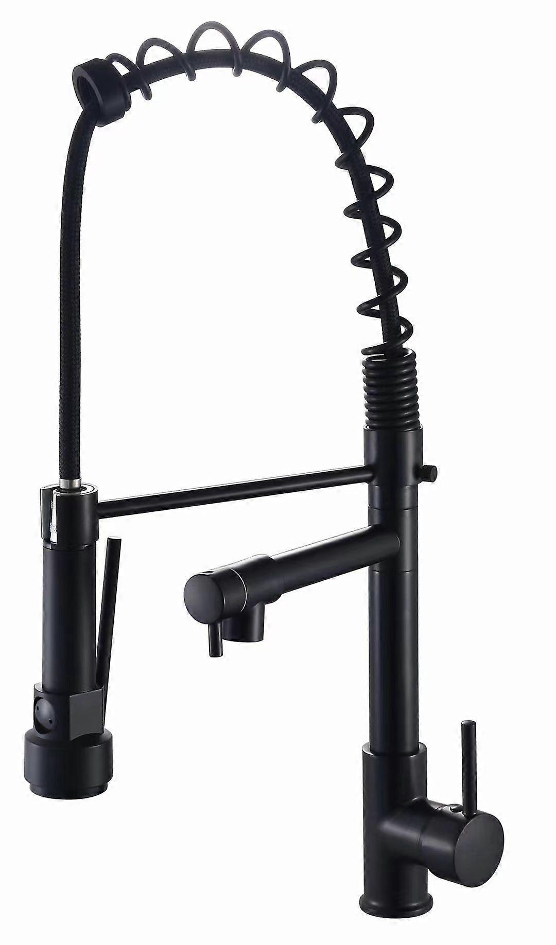 Spring Kitchen Faucet Pull-out Double-outlet