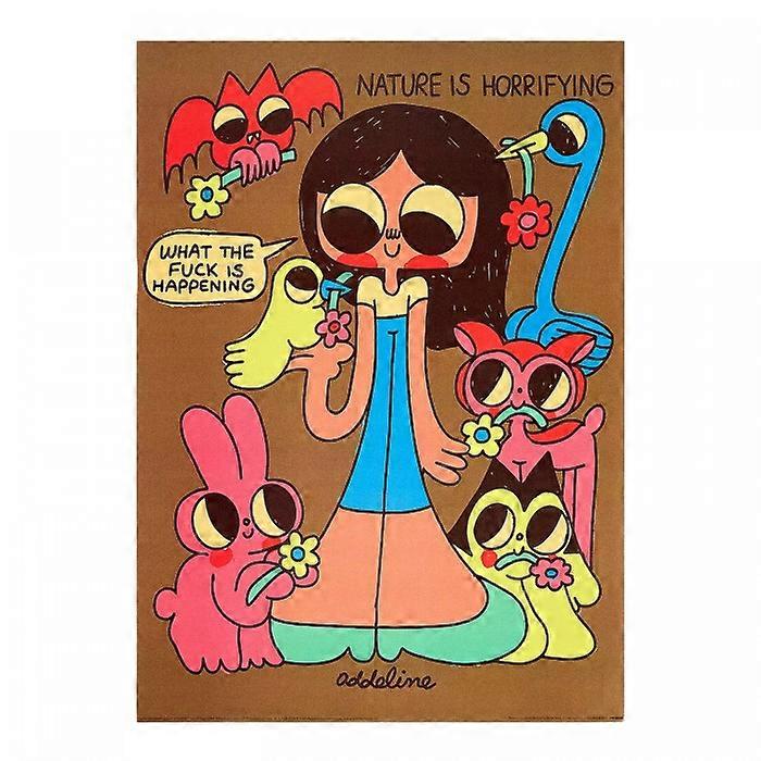 Burger Babie Nature Is Horryfying Framed Poster