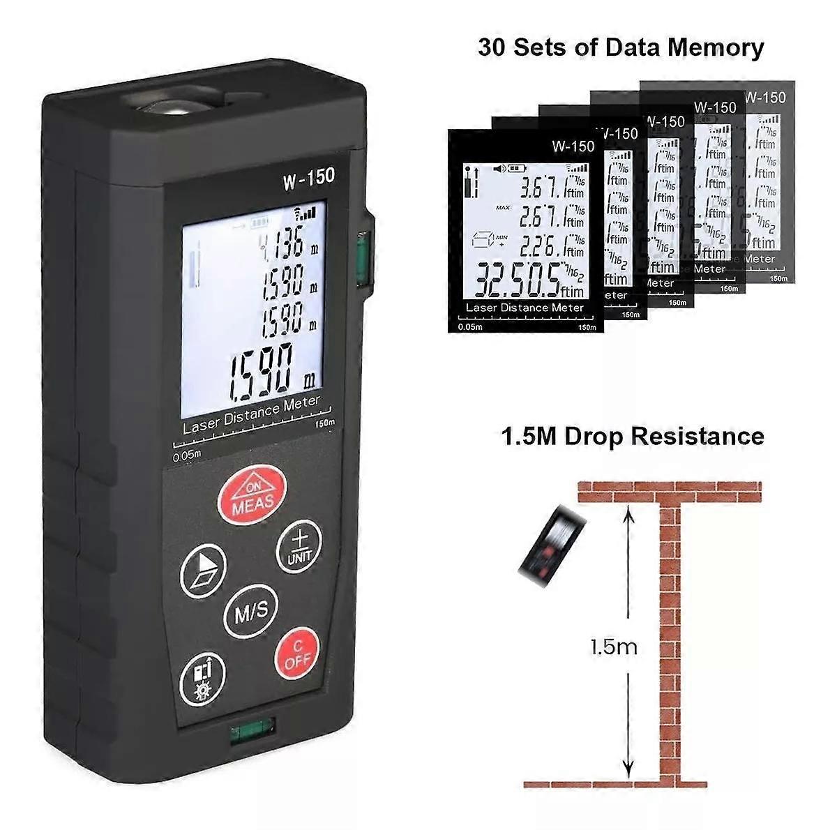 150M Digital Laser Distance Meter Laser Meter Laser Tape Measure New Laser Range Finder