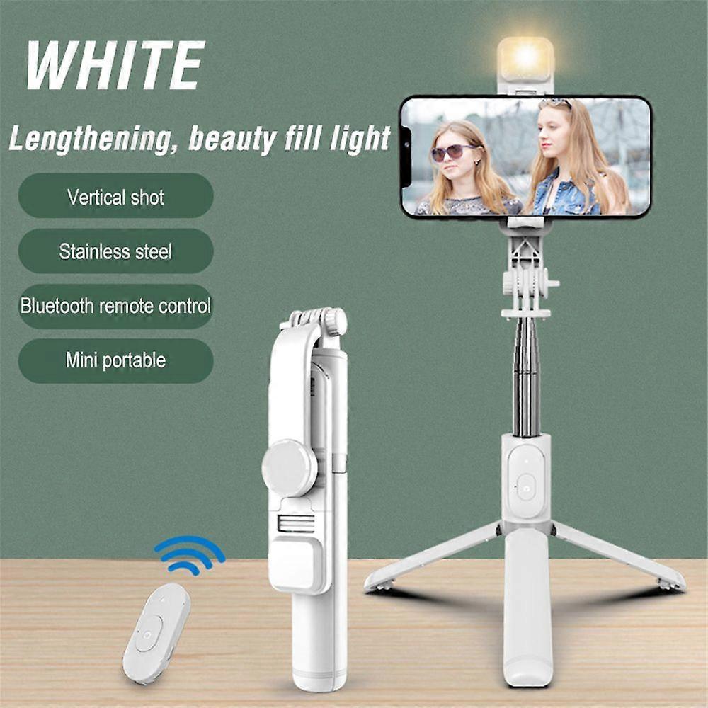 Wireless Bluetooth Selfie Stick Tripod Handheld Gimbal Stabilizer Mobile Phone Gimbal Stabilizer for Fill Light Extended Section
