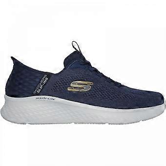 Men's Skechers Skech-Lite Pro Primebase | Navy/Yellow | Mens Slip Ins Trainers