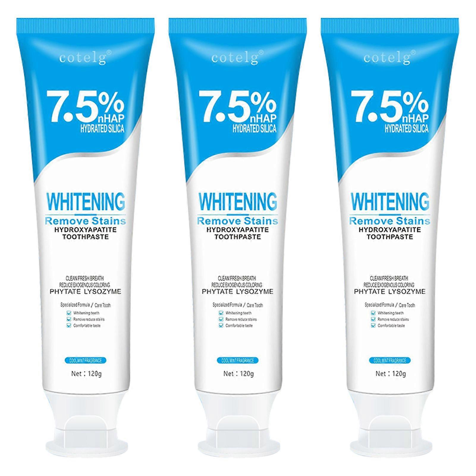7.5% Hydroxyapatite Toothpaste Fluoride-free Whitening Hydroxyapatite Toothpaste Tooth Repair Deep Cleaning Paste