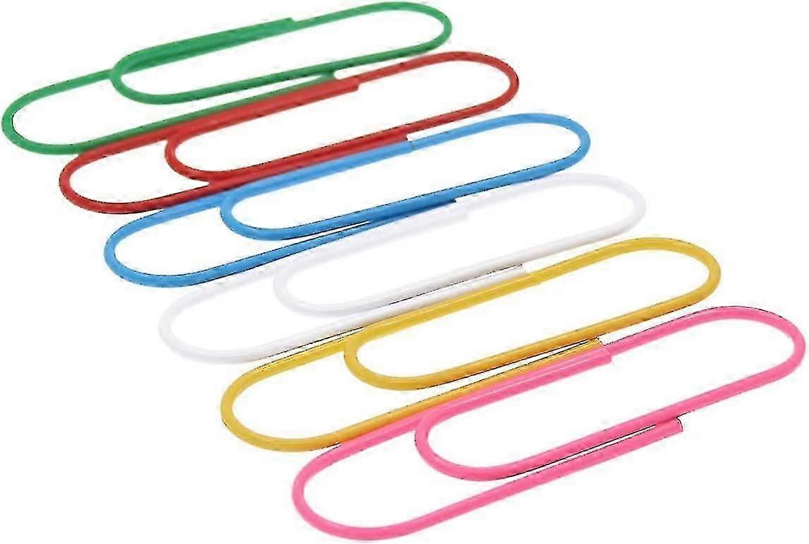 Super Large Vinyl Coated Paper Clips, 30 Pack 4 Inch Assorted Color Jumbo Paper Clip Holders, Colorful Giant Large Sheet Holders For Files, Papers, Of