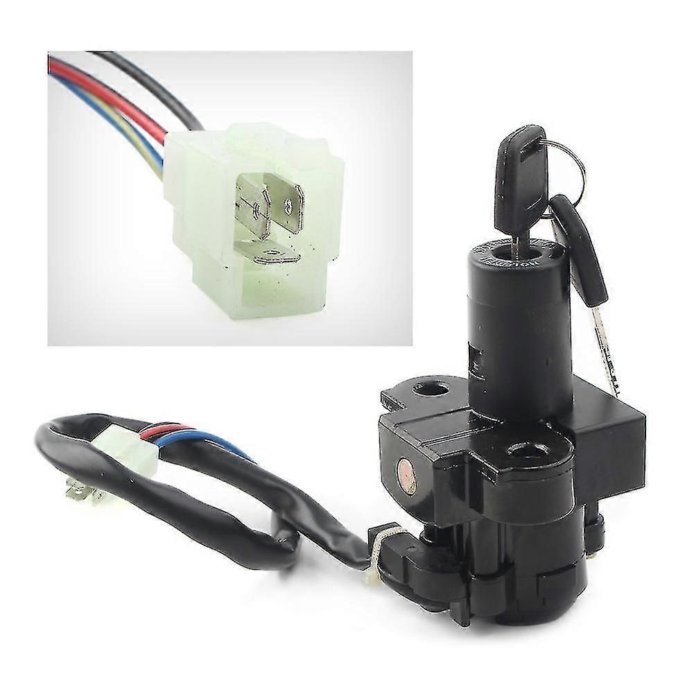 Motorcycle Ignition Switch Lock Key Set Compatible with Honda Xrv750 Xrv 750 Africa Twin 1993 1994 1995 1996 1997 1998 1999 2000