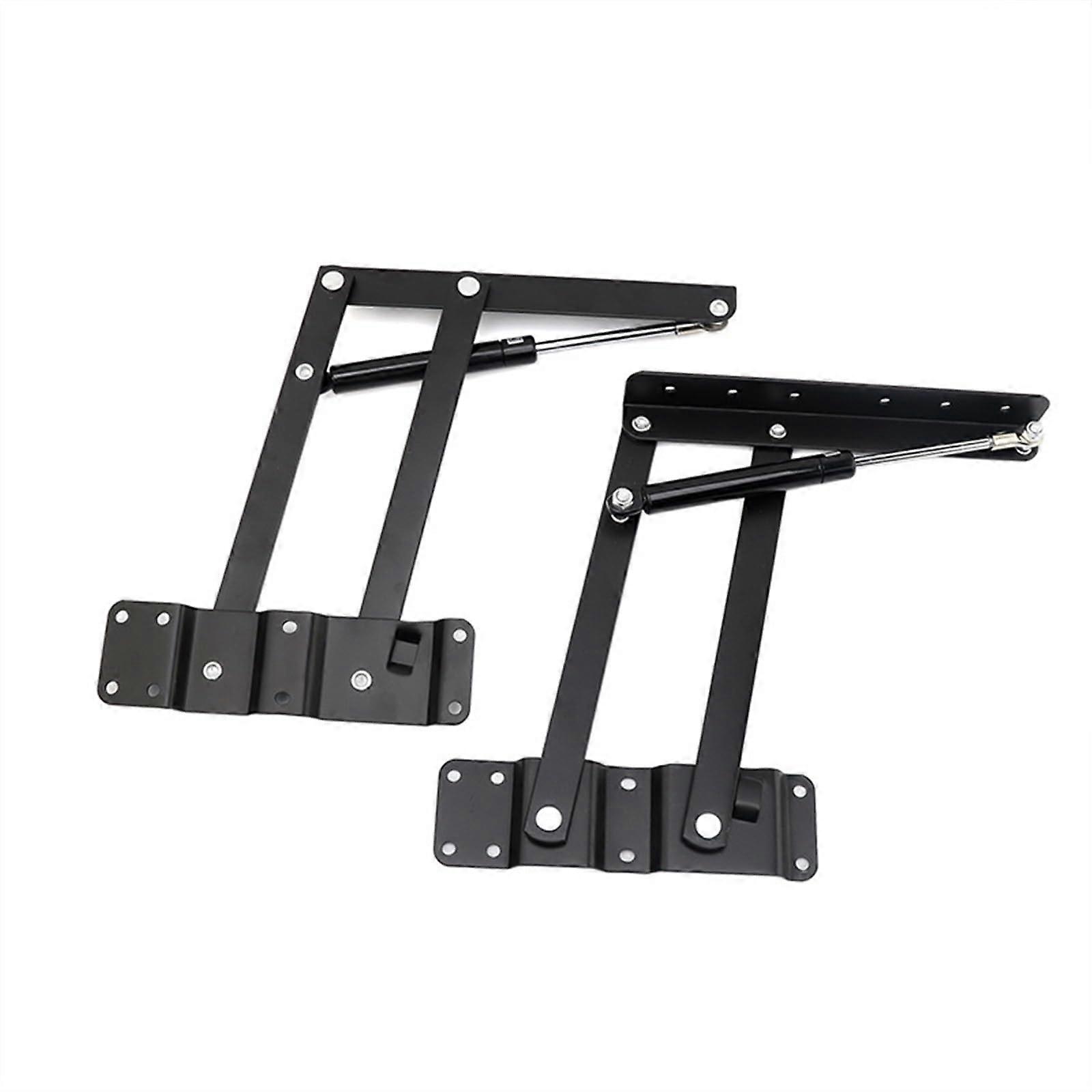 2pcs Folding Hydraulic Tea Table Hinge Furniture Lifting Roof Mechanism Hardware Frame Coffee Computer Table Frame Support Hinge(Pneumatic)