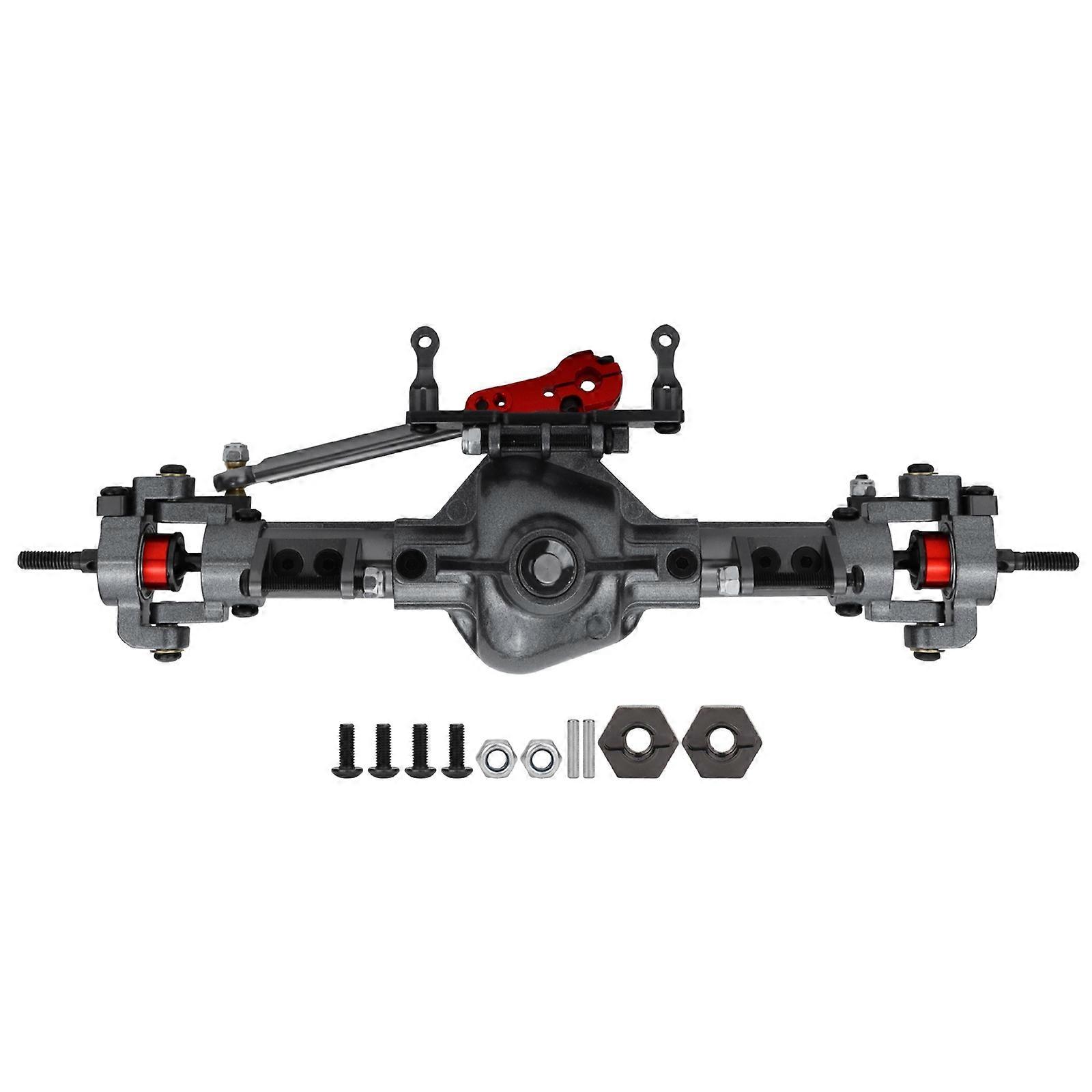 Front Rear Axle Complete Axle Set Upgrade for 1/10 Axial SCX10 D90 RC Crawler Car Aluminum Parts  Front bridge