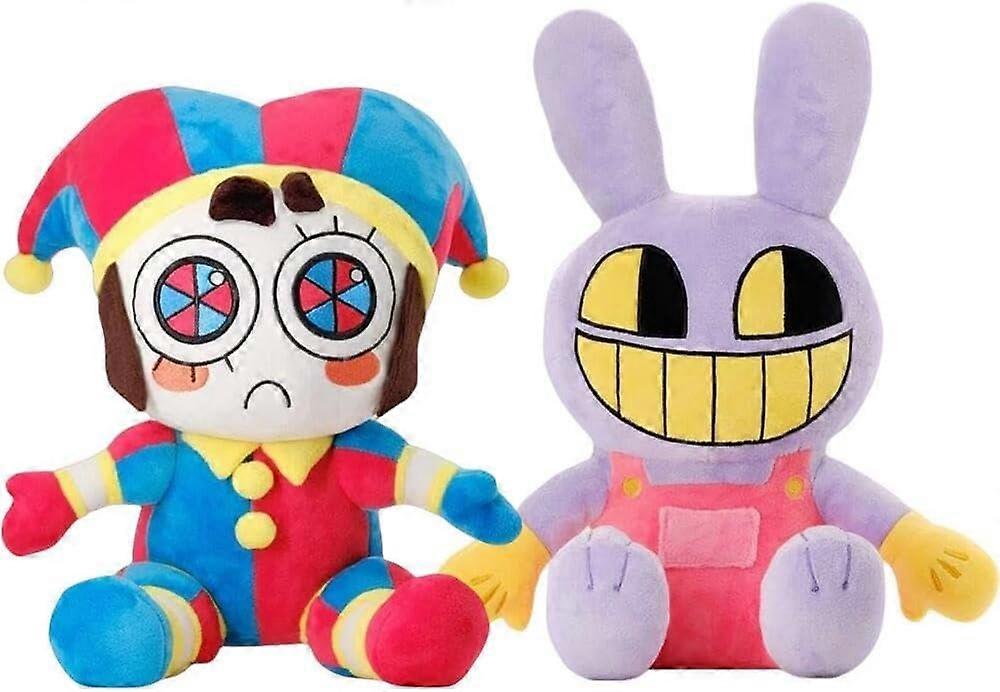 2pcs Plush Toy Amazing Digital Circus Pomeni And Jax Plush Toys 25cm