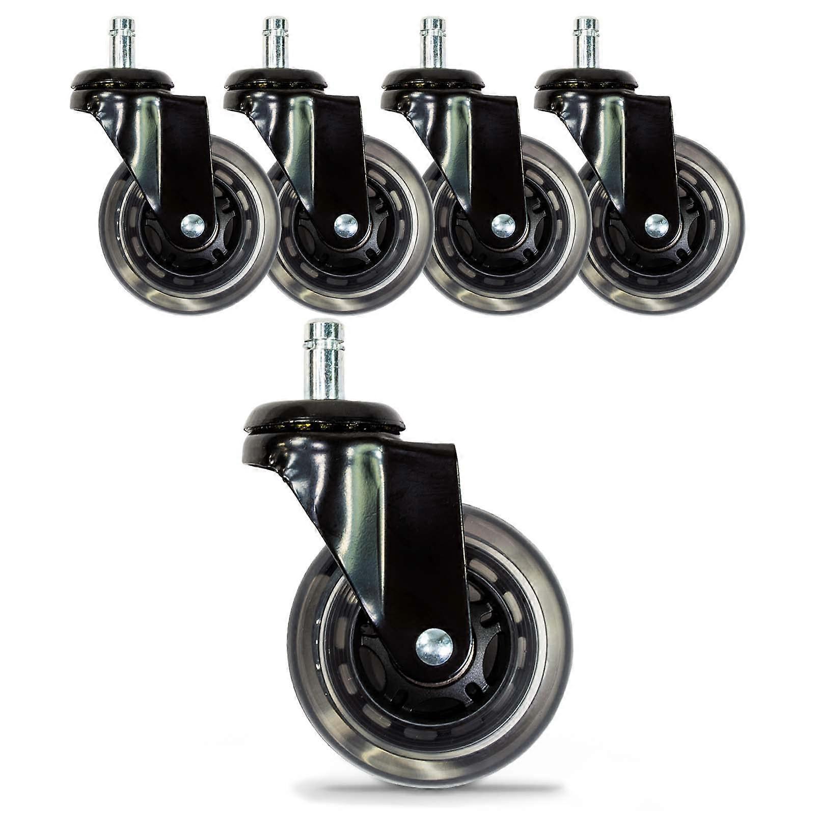 Dayton Garage Rolling Seat Upgrade Rubber Casters (Set of 5)