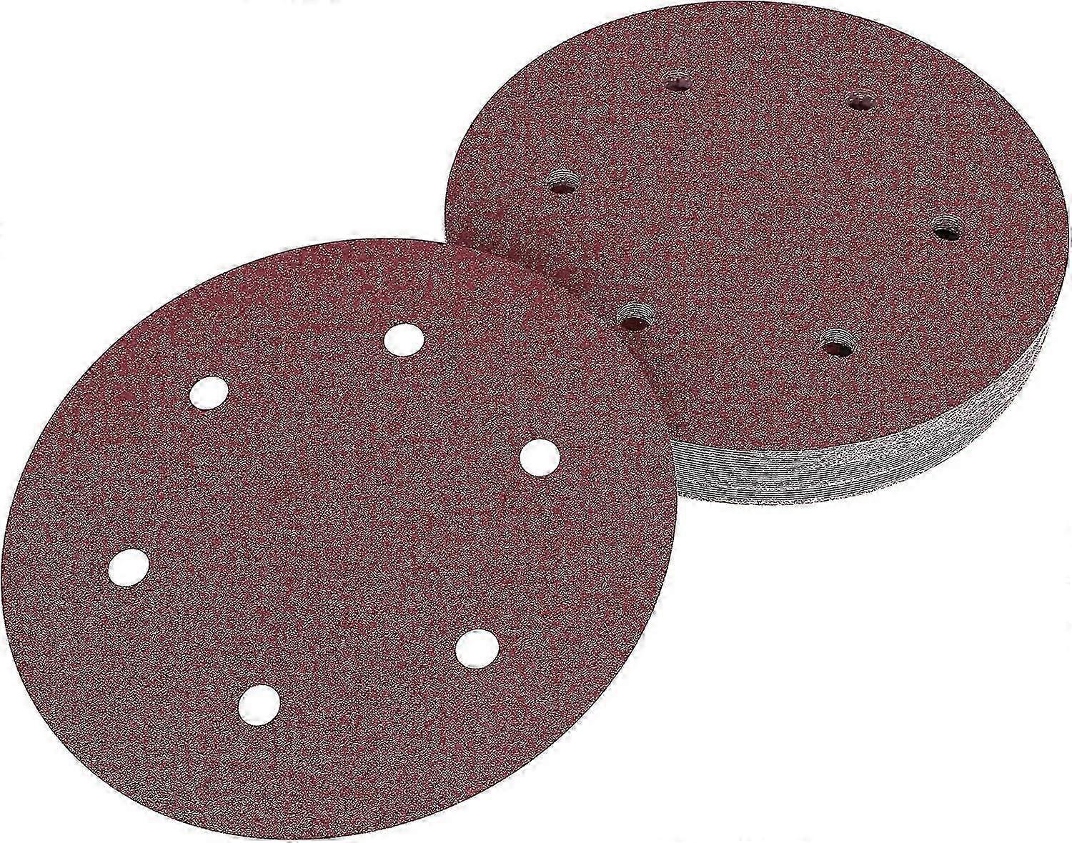 30 Pack of 80 Grit 225mm Circular Sanding Discs Sander Giraffe with 6 Hole Pattern for Dry Sanding