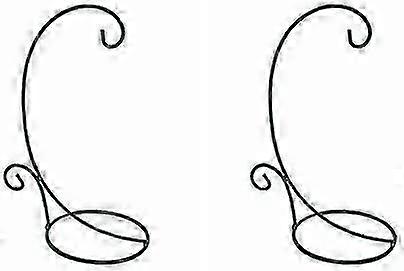 A Set Of 2 Large Black Lantern Hooks/aerial Plant Brackets/flower Pot Brackets