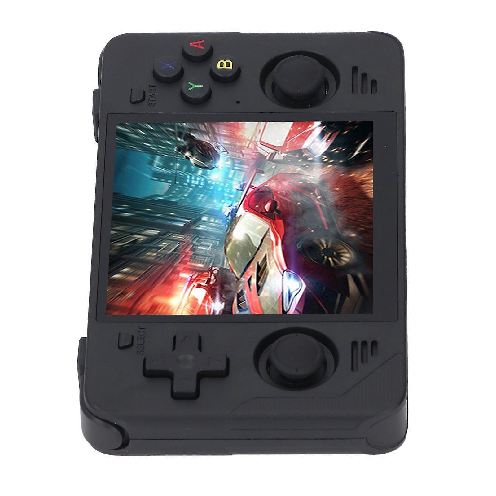 4 Inch IPS RGB30 Gaming Console Supports 10 Emulators 720 X 720 Video Gaming Console Black 16G＋128G 