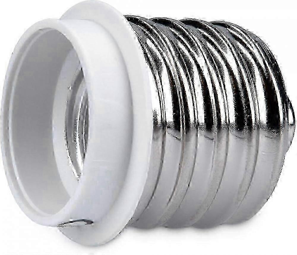 10x Socket Adapter - 10x E40 To E27 Socket Converter - E27 Base Lamp Holder Adapter For Halogen Led Bulb