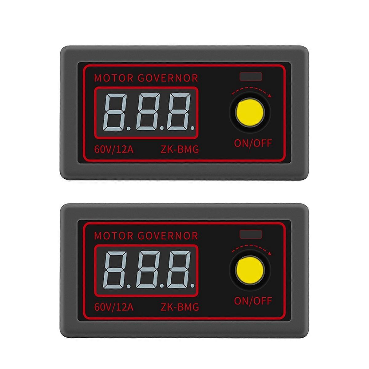 2PCS PWM Fan Speed Control Switch DC 9-60V 12A 500W Motor Dimming Speed Controller 5V 12V 24V Adjus