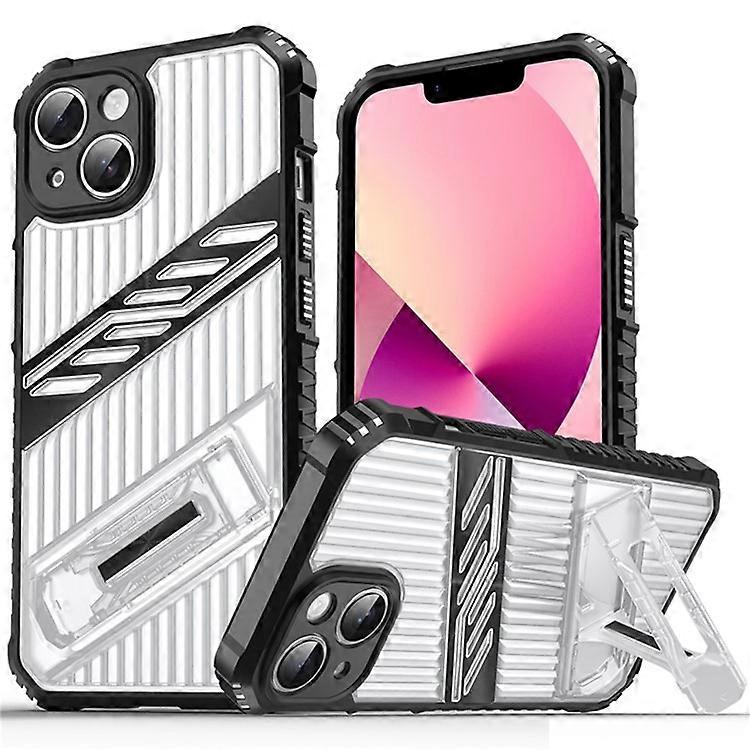 Compatible For iPhone 13 Case Folding Kickstand PC + TPU Anti Drop Phone Cover