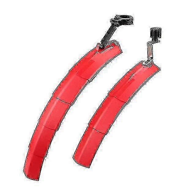 Bicycle Tools Telescopic Folding Bicycle Fender Taillight Mountain Road Bike Adjustable Mudguard Front Rear Wings