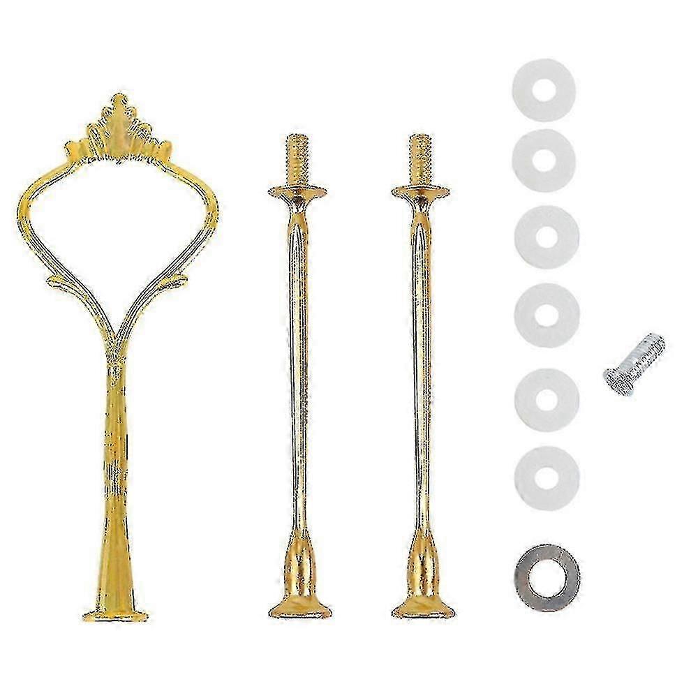 10セットゴールドケーキスタンドフィッティング(3層トレイホルダーハードウェア用)