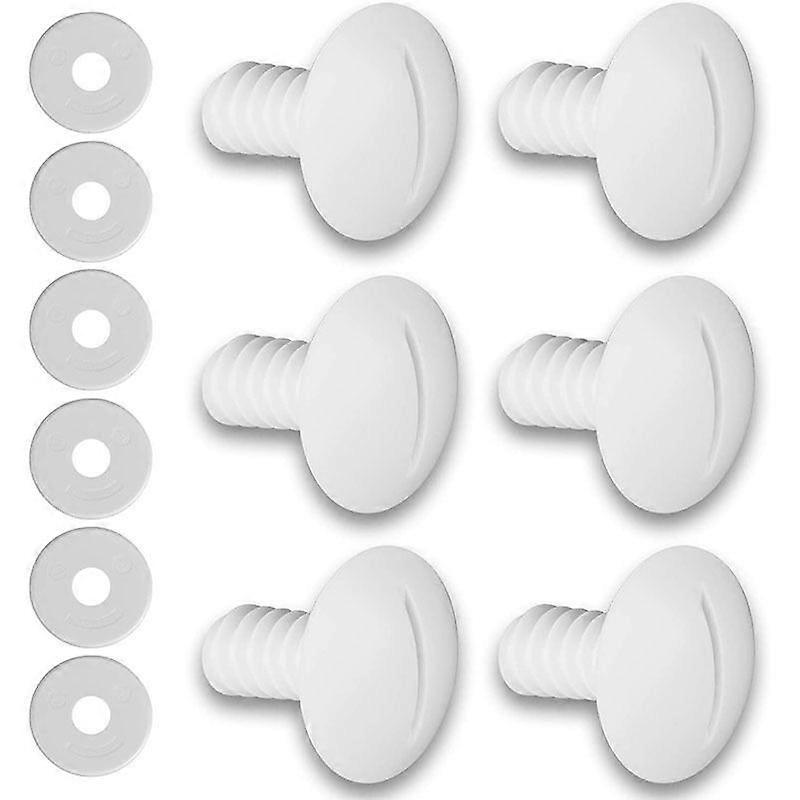 Replacement Wheel Screw Kit Plastic Pool Kit Pool Screws For Pool Cleaner 6sets, Paddling Pool Accessory