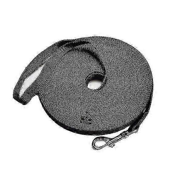 30ft Cotton Web Dog Training Lead - Black