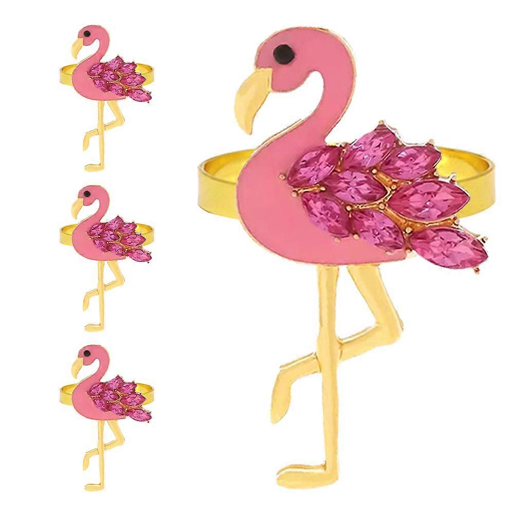 4pcs Adorable Alloy Serviette Holders with Charming Animal Design for Weddings and Gatherings Creative Table Accents