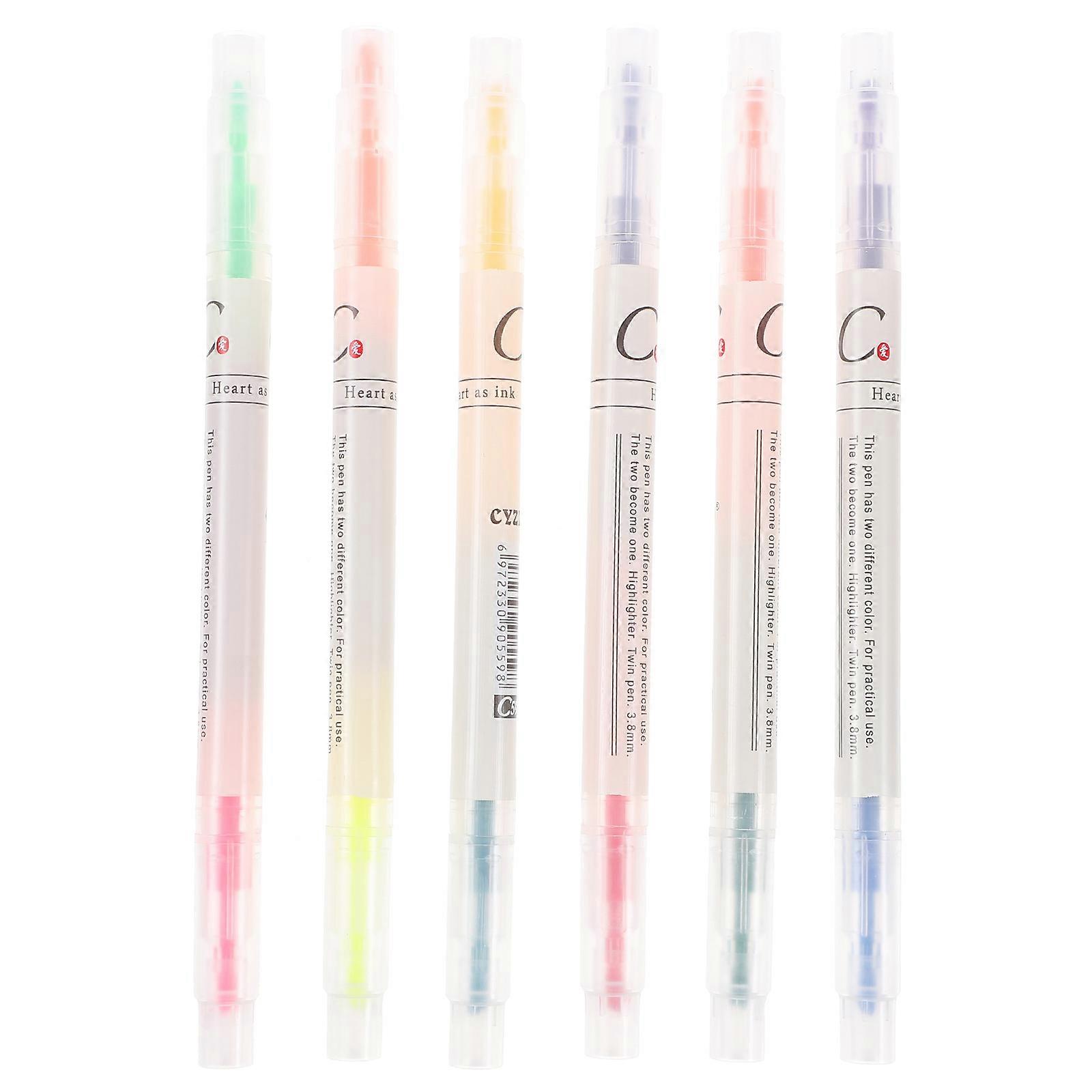 Highlighter Markers Art Markers Note Taking Highlighting School Office 6Pack