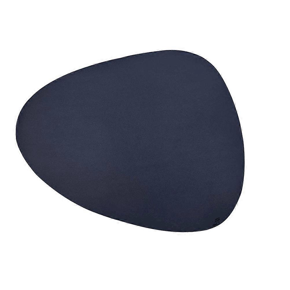 Hitzebeständiges Tischset Ölbeständiges blaues Leder Teller Matte verdicktes Design für Esstisch 1Set
