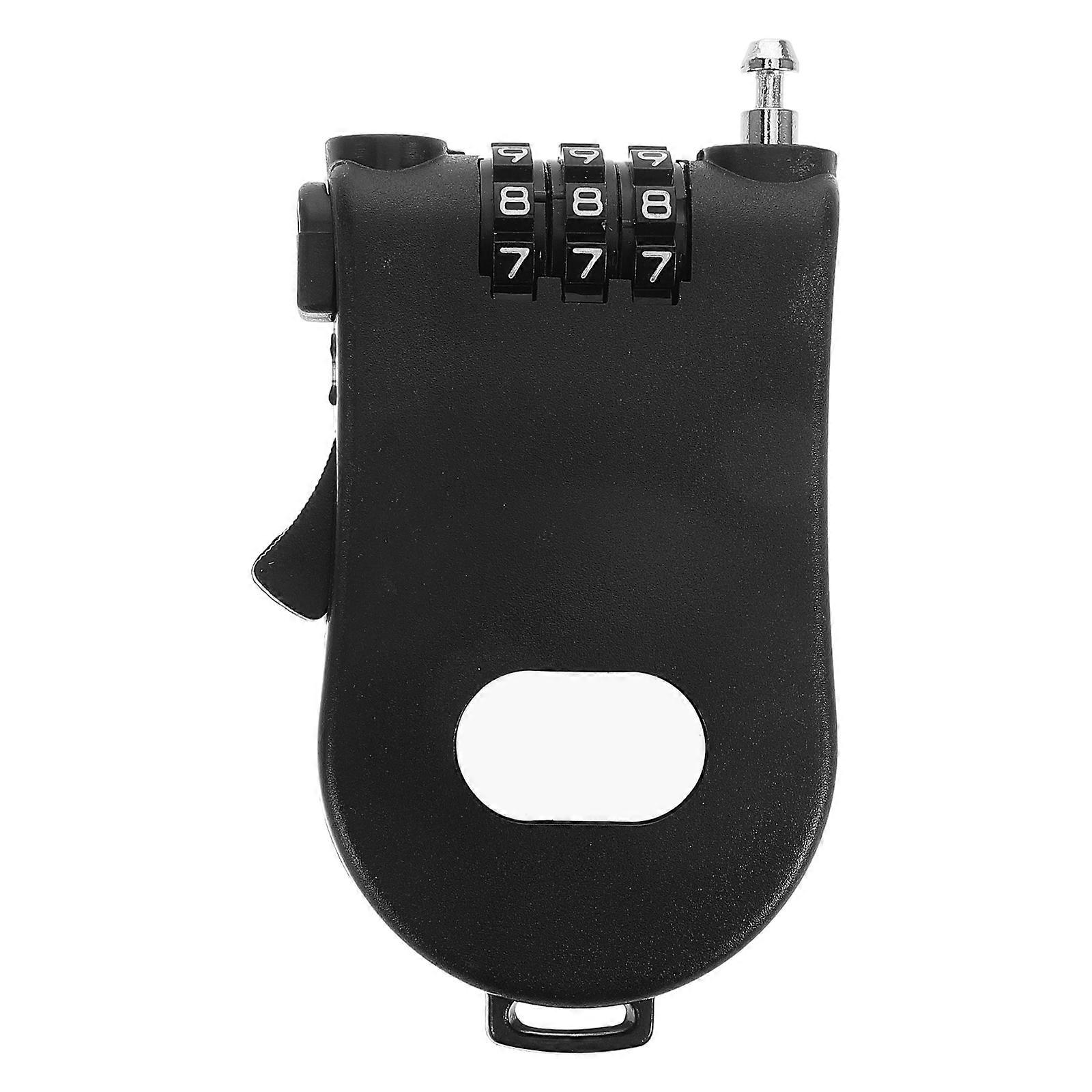 Bike Locks With Combinations Digit Password Steel Cable Padlock Electric Scooter Users Steel 9.50X5.50X1.50CM Password Lock 1Set