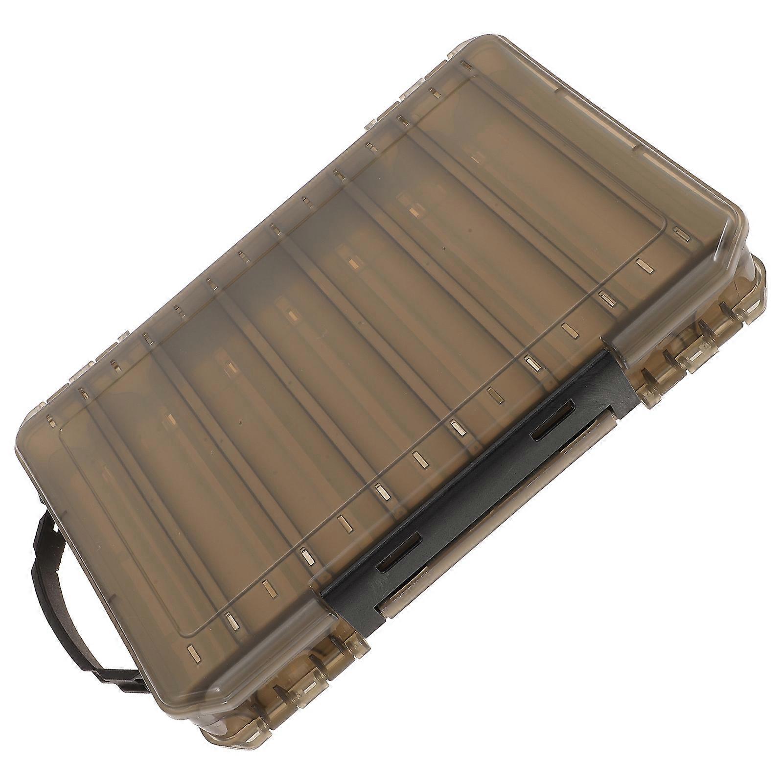Multi Compartment Portable Fishing Tackle Box with Double Sided Storage for Hooks, Baits, and Lures – Outdoor Gear Organizer for Anglers