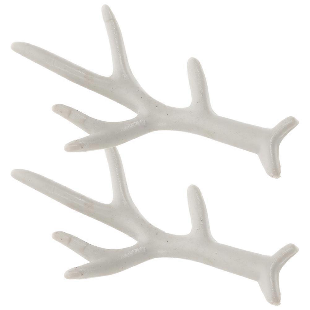 Artificial Horns Reindeer Antlers Headbands Colleagues 7.5X4.2CM Realistic Design 1 Pair
