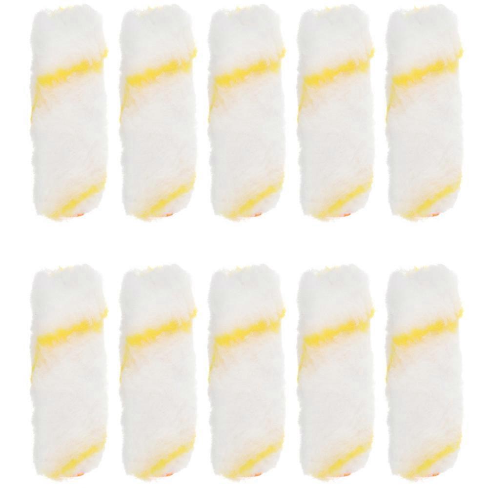 10pcs Paint Roller Covers for House Painting – Easy Installation, Strong Connection, Smooth Finish for Walls & Crafts