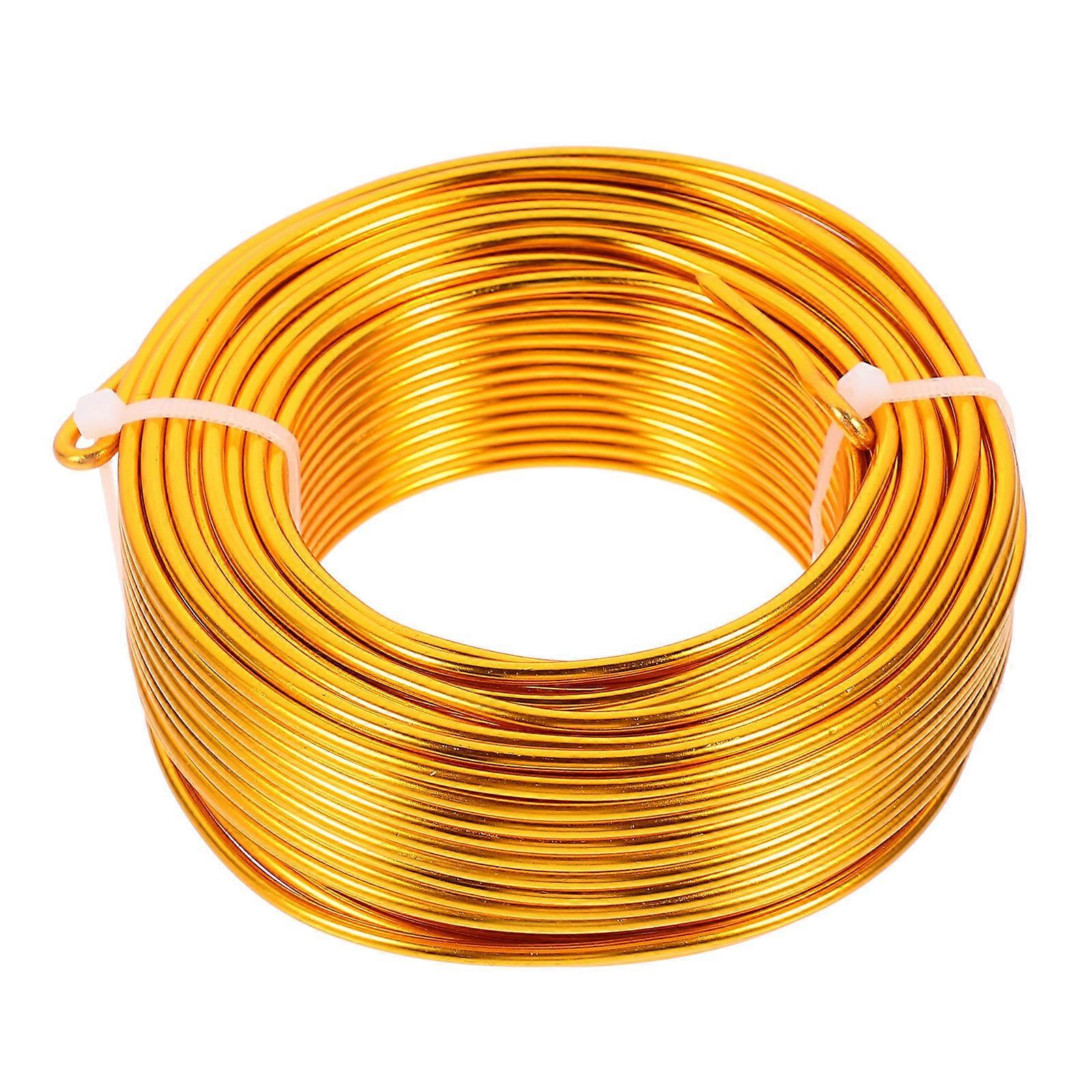 Jewelry Metal Wire Bendable Accessory 3mm Golden Craft Projects 1 Roll